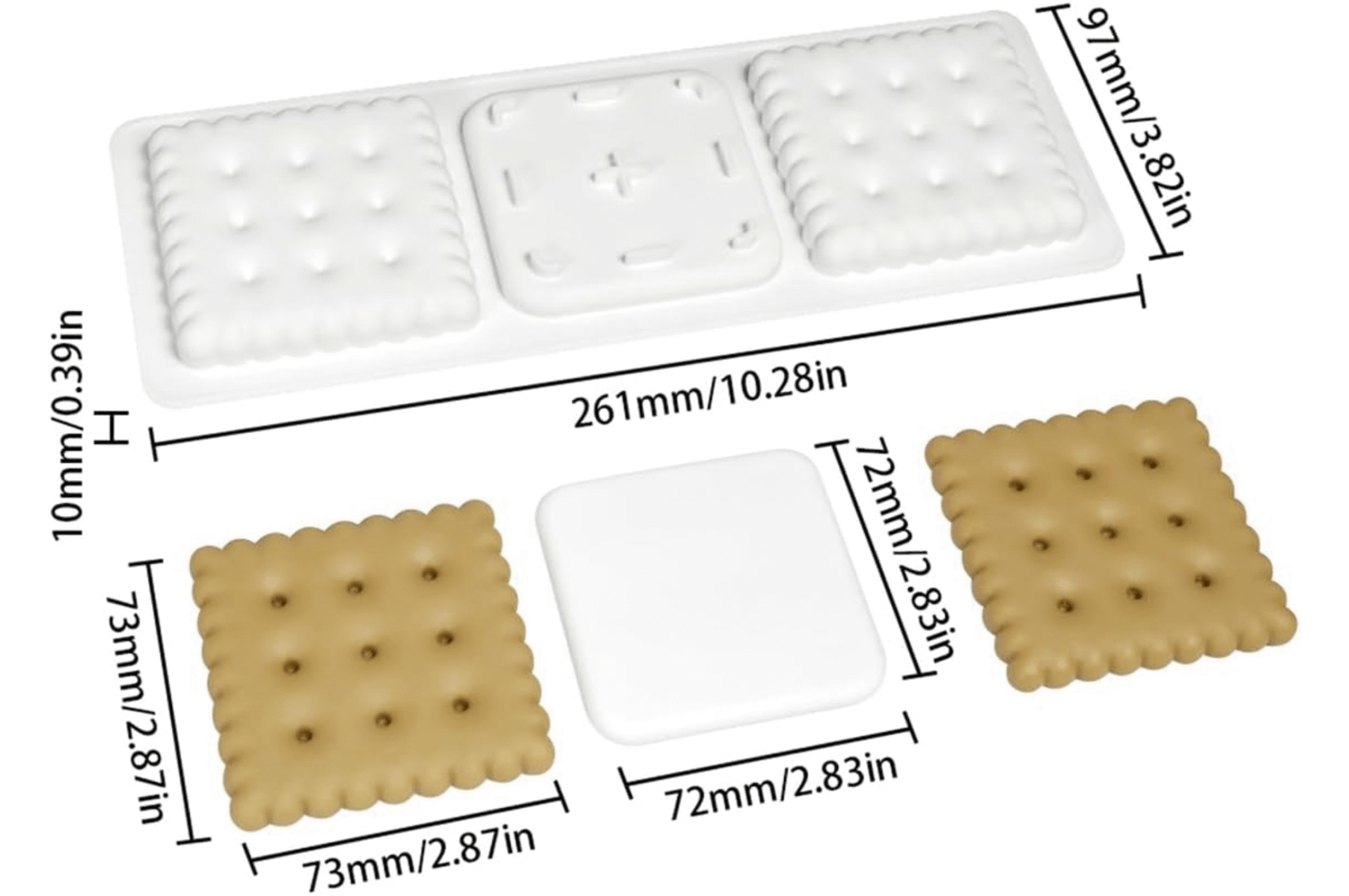 Molde de Silicon Cuadrado