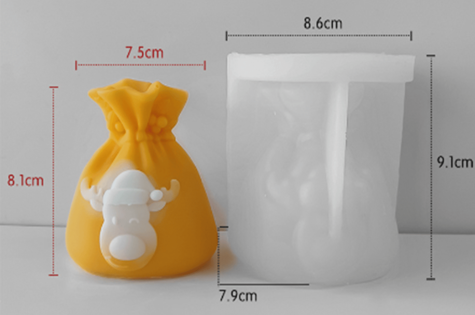 Molde de Silicón Regalo Reno J-0489