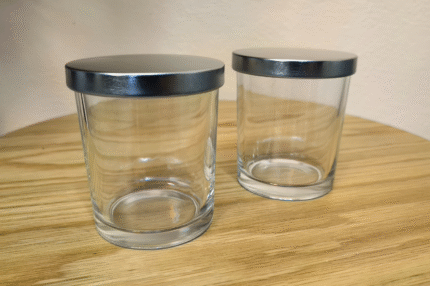 Recipiente Cristal Tapa Plata