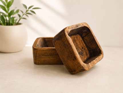 Cuenco Madera Cuadrado